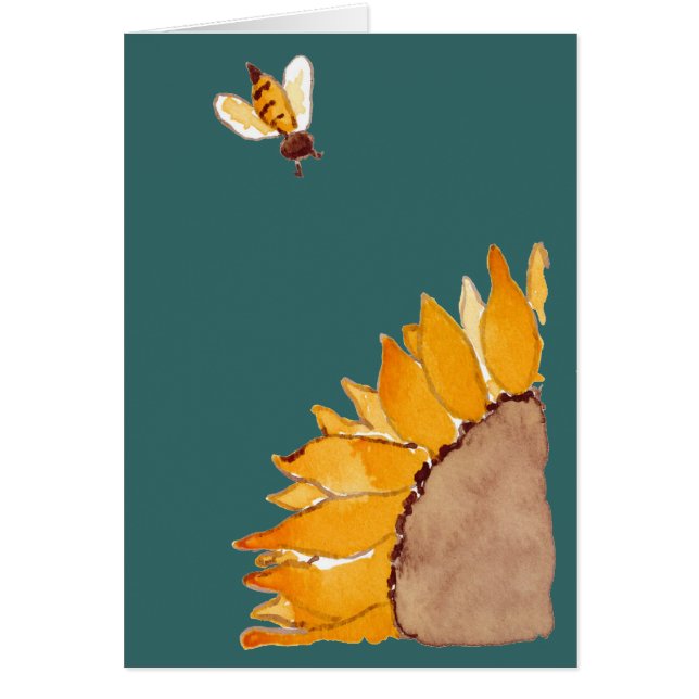 Tournesol et abeille (Devant)