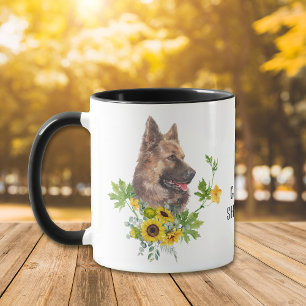 Tournesol Eucalyptus Allemand Berger Chien Mug