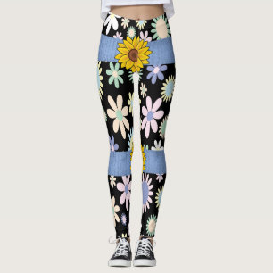 tournesol fleurs assorties long leggings adolescen