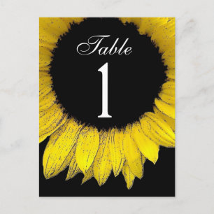 Tournesol jaune Numéro de table Partie de l'ensemb