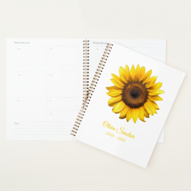 Tournesol Jaune Personnalisé (Devant avec enveloppe)