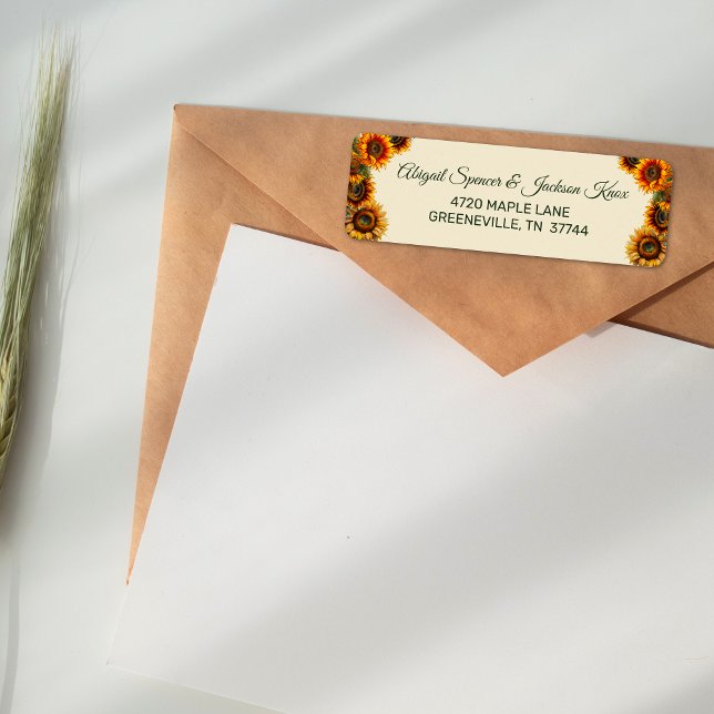 Tournesol Mariage Forêt Vert et or Rustique (Créateur téléchargé)