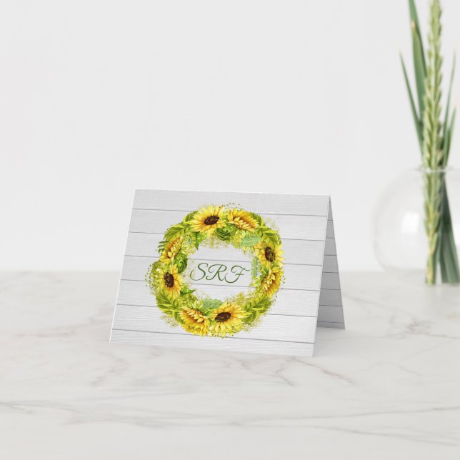 Tournesol Merci ou Carte Blanche (Devant)