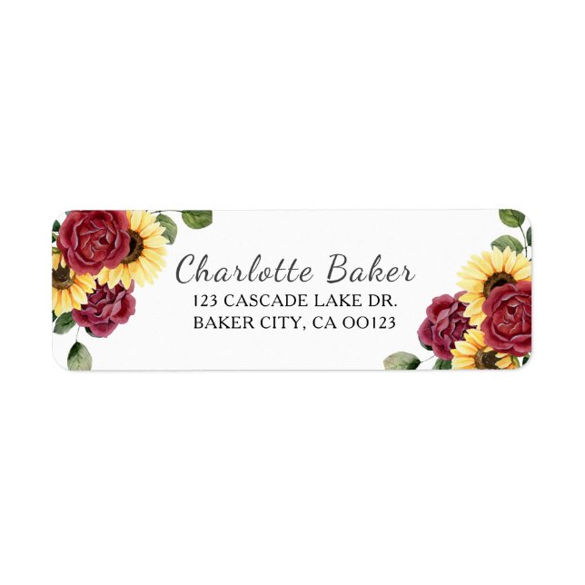 Tournesol moderne et florale Rose (Devant)