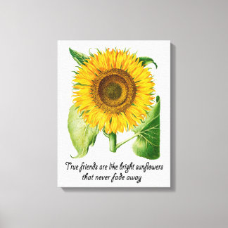 Tournesol Mur Art toile Imprimer Fleur Ami Cadeau