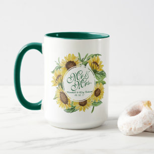 Tournesol personnalisé épousant la tasse combinée