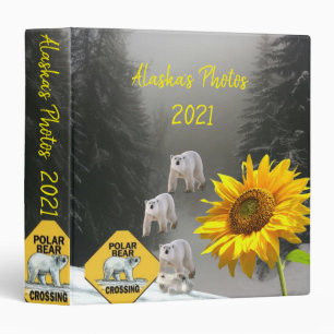 Tournesol Polaire Ours Floral Avery Classeur