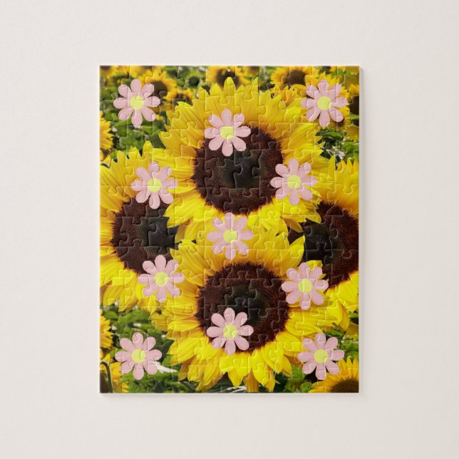 Tournesol Puzzles Fleurs Roses (Vertical)