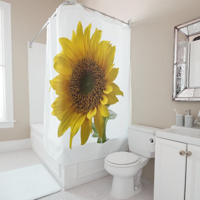 Tournesol rideau de douche (En situation)