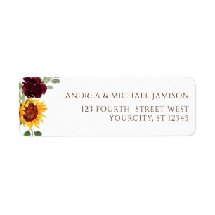 Tournesol Roses Rouges de Bourgogne Mariage d'Auto