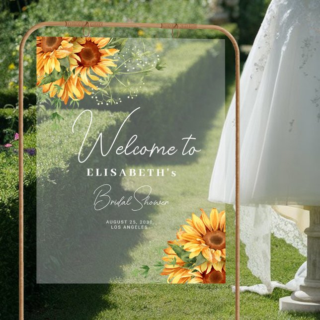 Tournesol rustique élégante douche nuptiale bienve (Créateur téléchargé)