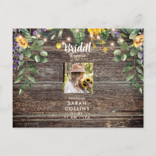 Tournesol Rustique photo Invitation de la douche n