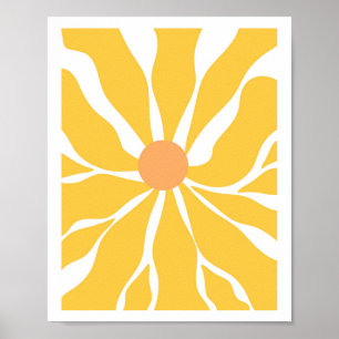 Tournesol Serenity Vector Poster Abstrait
