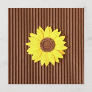 Tournesol sur invitation "Faux Textured Paper"