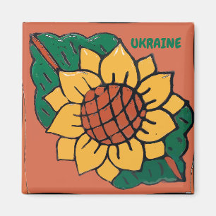 Tournesol, Ukraine, Aimant En Carreaux