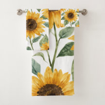 Tournesols Aquarelle Floral Jaune Peinture