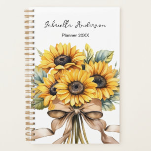 Tournesols Aquarelle Nom Personnalisé