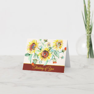 Tournesols aquarelle personnalisables