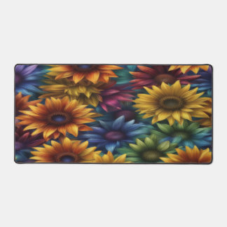 Tournesols Colorés - Tapis de Bureau
