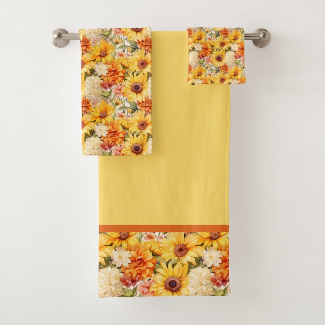Tournesols, Dahlias, Hydrangeas, Peonies Tombent (En situation)