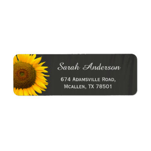 Tournesols rustiques Elégant tableau de bord RSVP 
