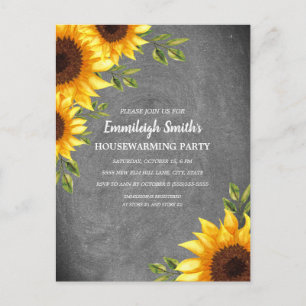 Tournesols Rustiques Invitation de Chauffage Maiso
