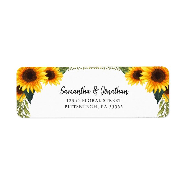 Tournesols rustiques | Style manuscrit (Devant)