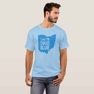 Tournez l'état libéral progressif bleu du T-shirt