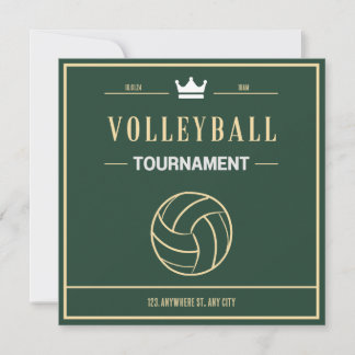 Tournoi de volley-ball ou événement Invitation