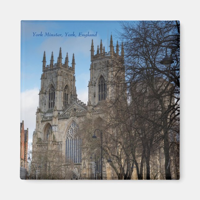 Tours de York Minster, Angleterre, Frigo Magnet (Devant)