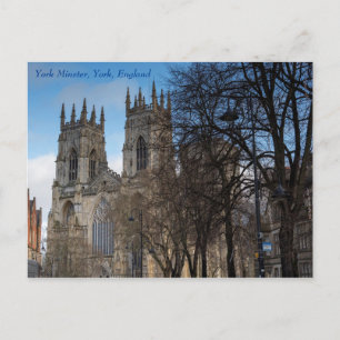 Tours de York Minster, York, Angleterre, Carte pos