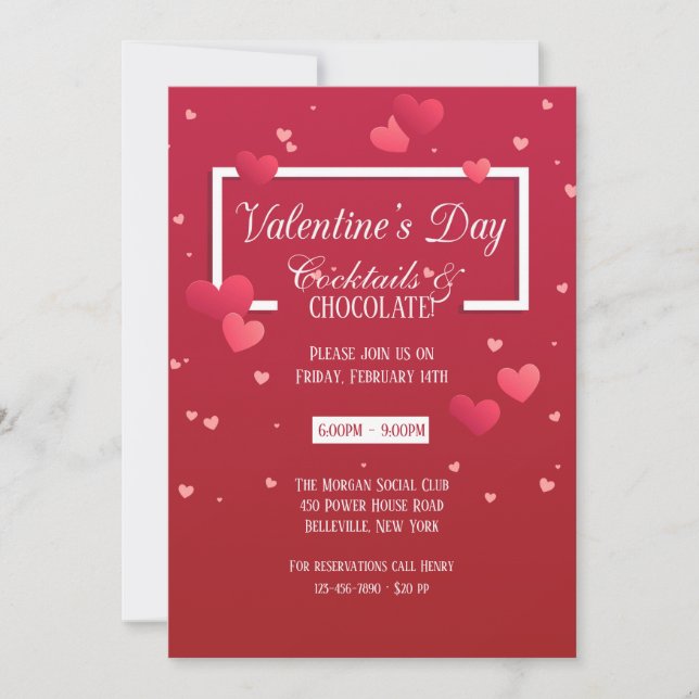 Tous Coeur Saint Valentin Invitation (Devant)