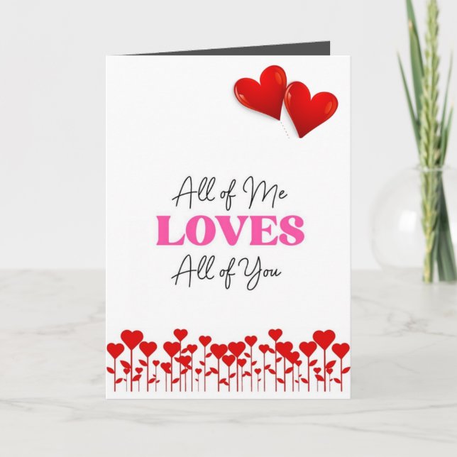 *TOUS* DE MOI AIME *TOUS* DE VOUS AIME CARTE (Devant)