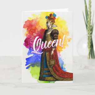 Tous grêlent la carte de voeux de la Reine