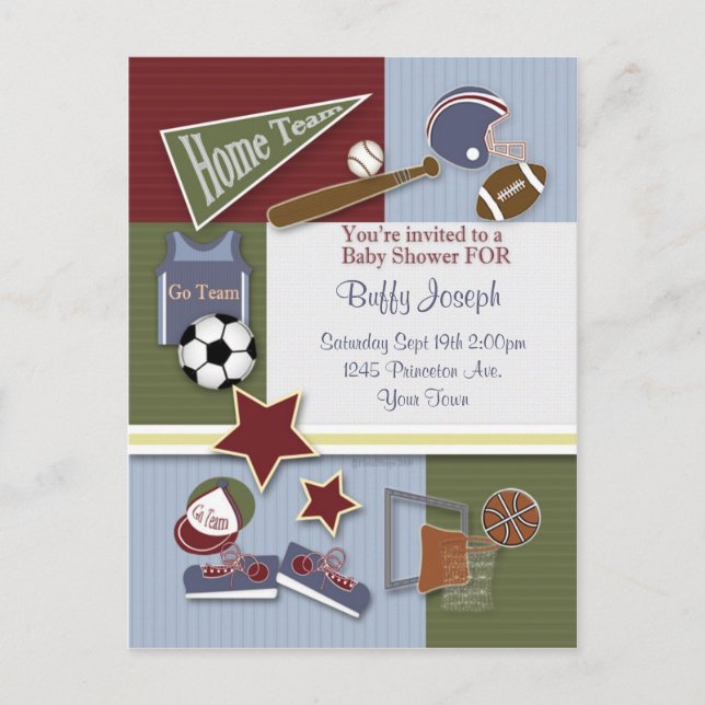 Tous les Baby showers sportifs Modèle (Devant)
