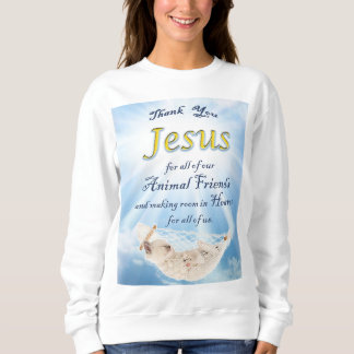 Tous les chatons vont au sweatshirt de ciel
