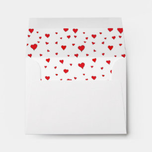 Tous les Coeurs rouge Enveloppe liner