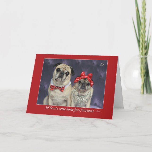 "Tous les coeurs viennent à la maison carte de (Devant)