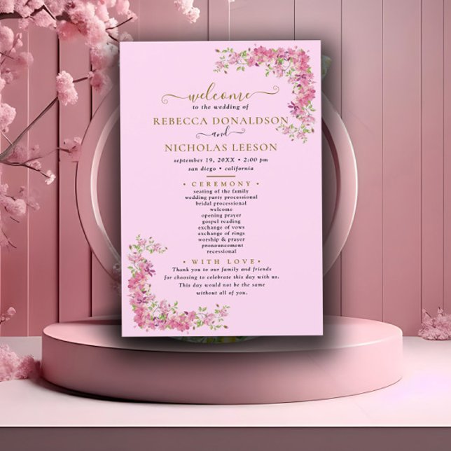 Tous les Rosy Cute Flowers Programme de Mariage Bo (Créateur téléchargé)