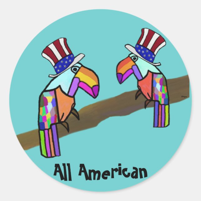 Tous les Stickers Toucan américains (Devant)