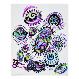 Tous Les Yeux Sur Vous M13 Colour Art Poster