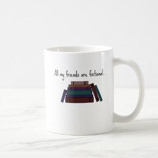 Tous mes amis sont tasse de café fictive