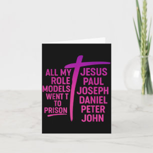 Tous mes modèles sont allés en prison Jésus Paul J