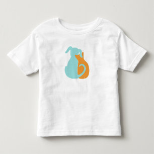 Tous Petits T-Shirt pour les Amoureux de Chiens et d'Oiseaux