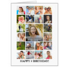 Tout âge Anniversaire Photo Collage 22 Photos Pers