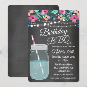 TOUT ÂGE - BBQ Mason Jar Invitation