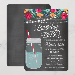 TOUT ÂGE - BBQ Mason Jar Invitation