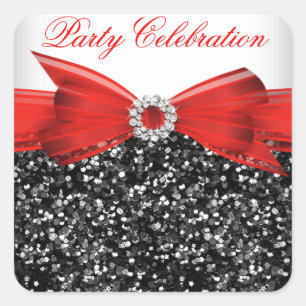 Tout âge Parties scintillant luxe Sticker Bow Roug