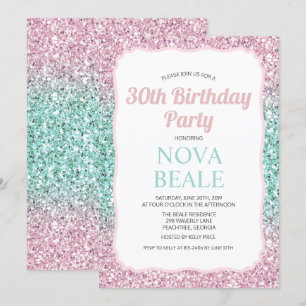TOUT ÂGE - Parties scintillant Ombre Invitation d'