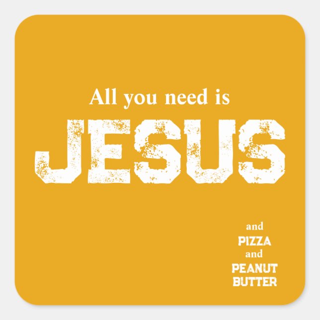 Tout ce dont vous avez besoin est Sticker de Jésus (Devant)